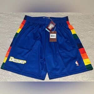 NWT - Mitchell & Ness Vintage Blue Denver Nuggets 1991/92 NBA Shorts, Size - L